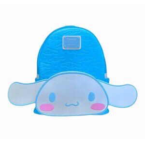Sanrio Loungefly Cinnamoroll Blue Backpack With 3D Face and Moveable Ears